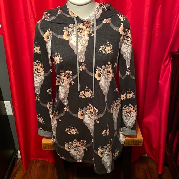 12 Pm By Mon Ami Dresses & Skirts - 🎉12PM by Mon Ami Cow Skull Western Dress! Perfect Used Condition! With Pockets!